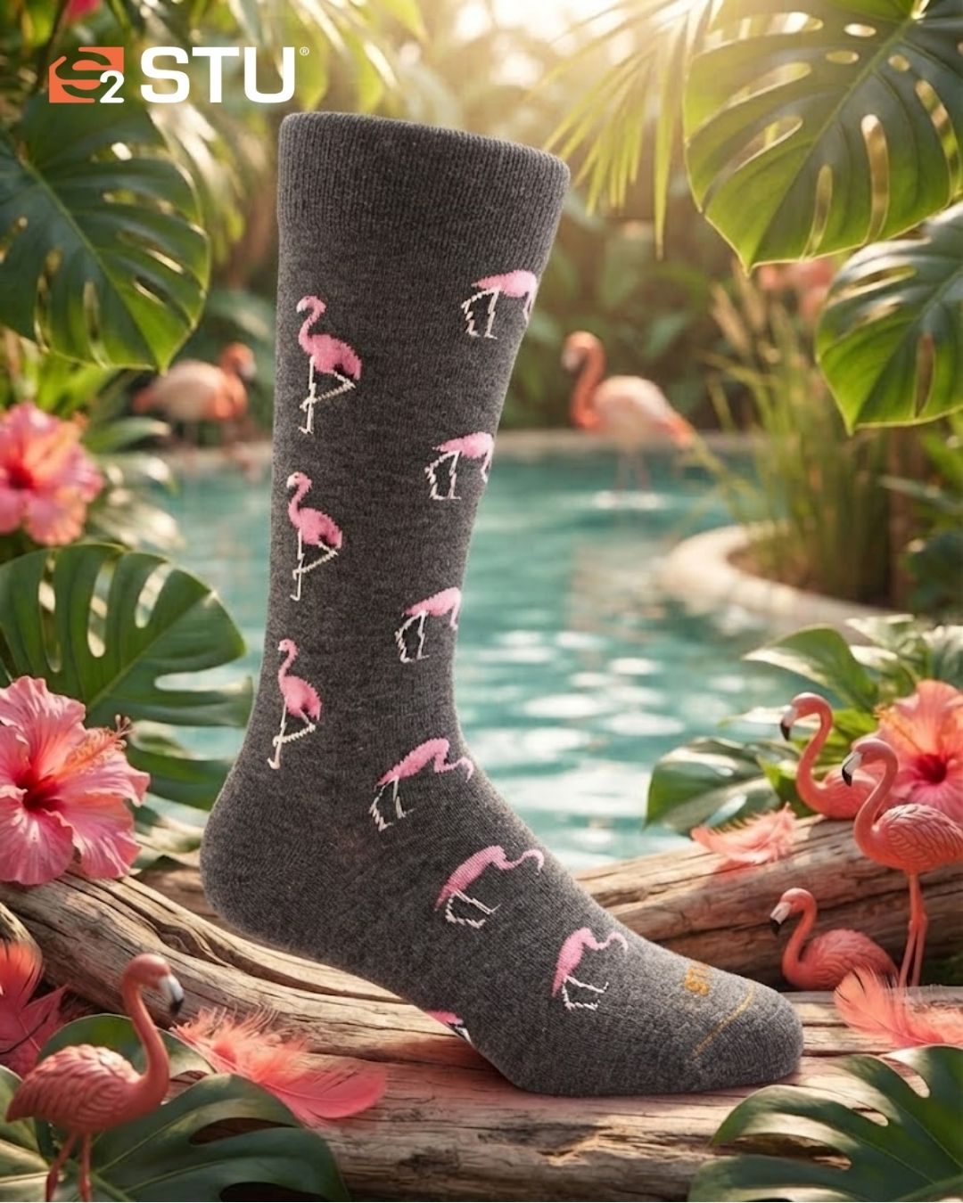 Medias Iconos – Flamingos🦩 – Caña Larga