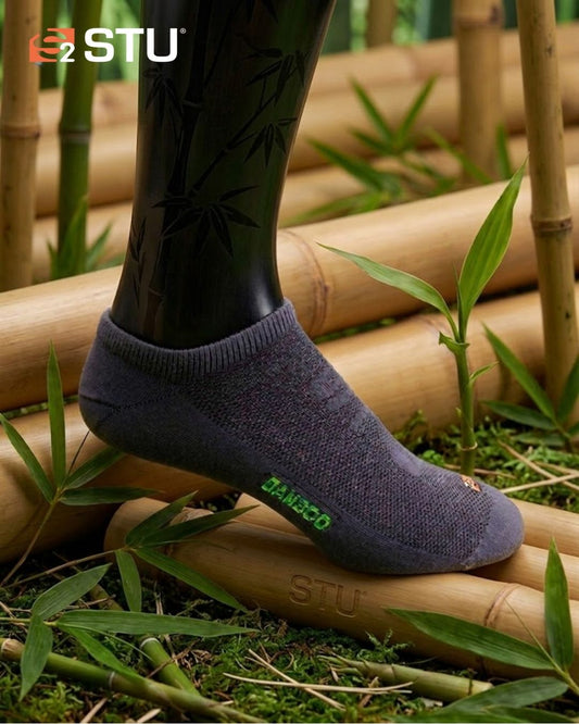 Medias premium STU Natura Bamboo Allday en color gris